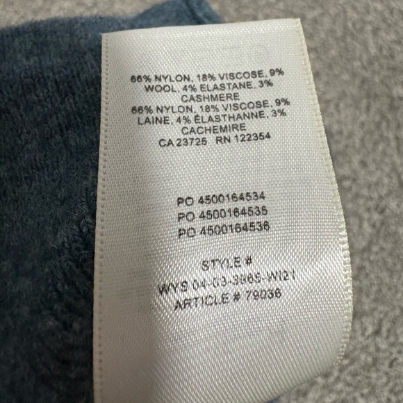 Aritzia Wilfred Blue Knit Sweetheart Neckline Crop Top Women's Size XS - Picture 2 of 5